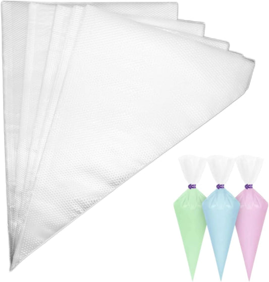 Skiennix Piping Bags - 100pcs 12 Inch Anti-Burst Disposable Pastry Bags for Cake & Cookie Decorating