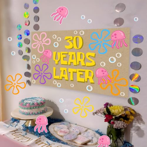30 Years Later Birthday Banner for Celebration Decorations
