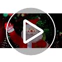 9ft Inflatable Christmas Santa with Shakeable Arm & LED Lights - Yard Decor