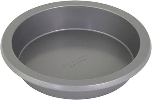 KitchenAid Round Cake Pan - Nonstick Swiss Engineered Aluminized Steel, Dishwasher Safe, 9 Inch, Contour Silver