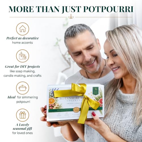 Potpourri Simmer Pot Set with Dried Botanicals - Fall & Holiday Fragrance Collection