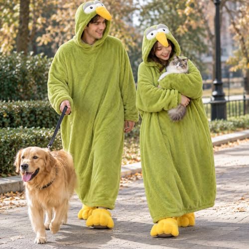 Wearable Kiwi Bird Blanket Hoodie Medium - Cosy Adult & Kids Oversized Bird Onesie