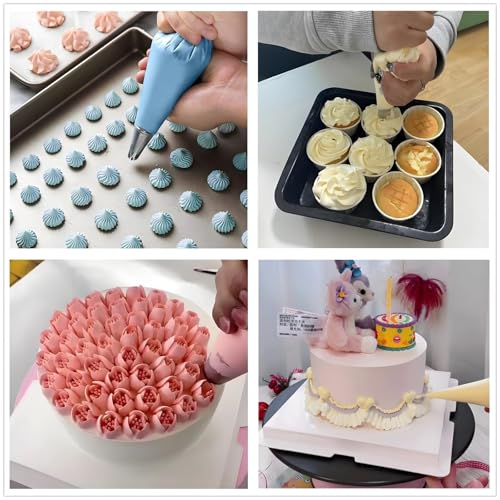Russian Piping Tips Set 166 Pcs Baking Decorating Tools for Cakes