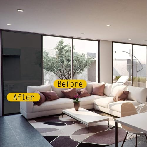G Greenfilm Static Cling Window Tint 24x82 Inches - Non-Adhesive Privacy UV Heat
