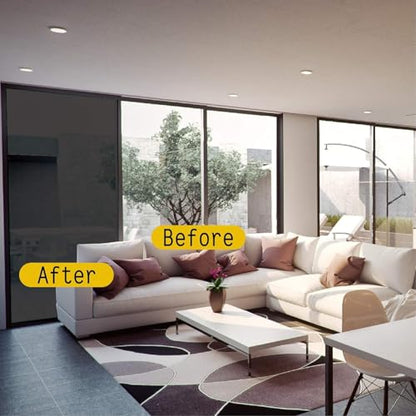 G Greenfilm Static Cling Window Tint 24x82 Inches - Non-Adhesive Privacy UV Heat