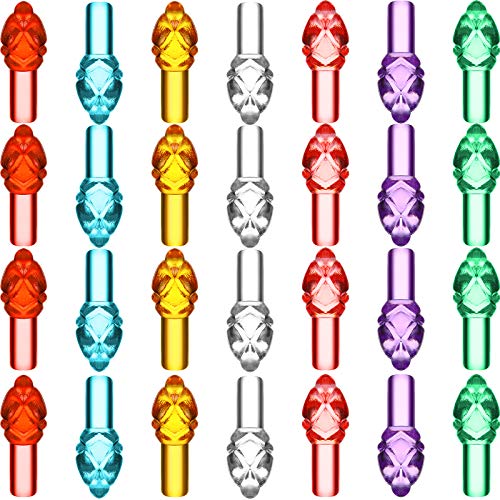 Ceramic Christmas Tree Light Bulb Replacement Set - 288 Multi-Color Plastic Ornaments
