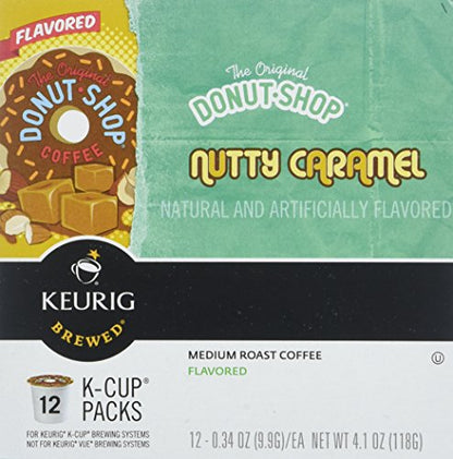 The Original Donut Shop Coffee Nutty Caramel K-Cups , 12-Count (Retail Packaging)