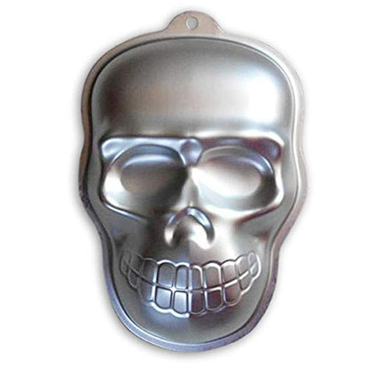 3D Skull Cake Mold Halloween Aluminum Baking Mould Nonstick DIY Baking Tools