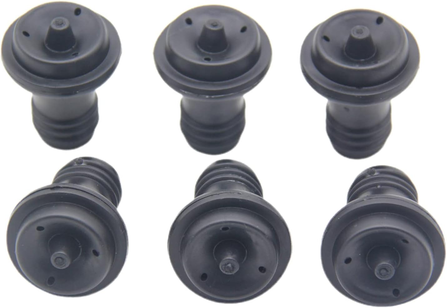 Wine Bottle Stopper, Wine Saver Vacuum Stoppers, Wine pump Vacuum Stoppers, Pack of 6, Rubber Wine Stoppers for Wine Saver Vacuum Pump Preserver, Solid stoppers Fit Every Bottle Keep Wine Fresh