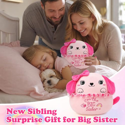 Big Sister Dog Plush Toy - Cute Puppy Stuffed Animal for Girls Birthday