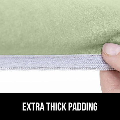 GORILLA GRIP The Original Ironing Board Cover and Pad, Silicone Coating, 400°F Scorch Resistant Thick Padding, Heavy Duty Iron Covers Standard Boards, Hook and Loop Fastener Strap, Sage 15x54