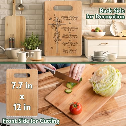 Praise God Christian Gift Cutting Board - Religious Bible Verse Kitchen Decor