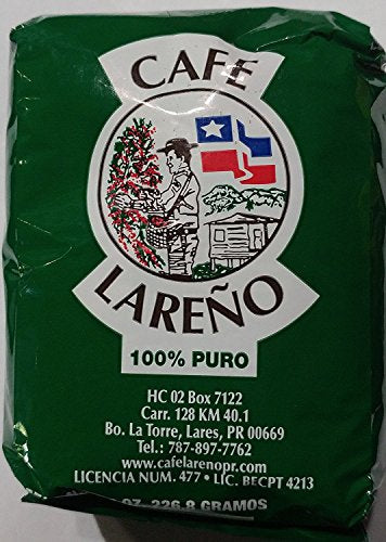 Puerto Rican Variety Pack Ground Coffee - 4 Local Favorites in 8 Ounce Bags (Lareno, Rico, Coqui and Crema)