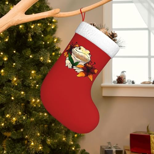 Bearded Dragon Christmas Stockings - Xmas Hanging Holiday Decor