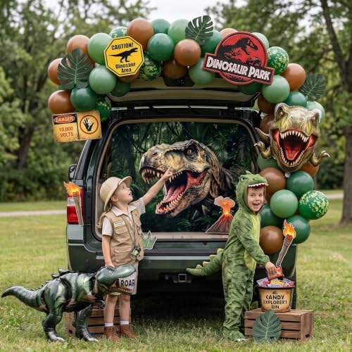 Dinosaur Trunk or Treat Car Decorations & Birthday Party Kit