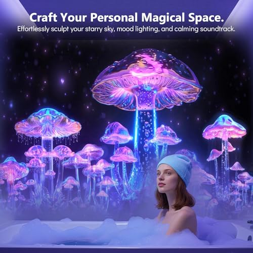 Rossetta 3D Star Projector Galaxy Aurora Planetarium for Bedroom - Pure White