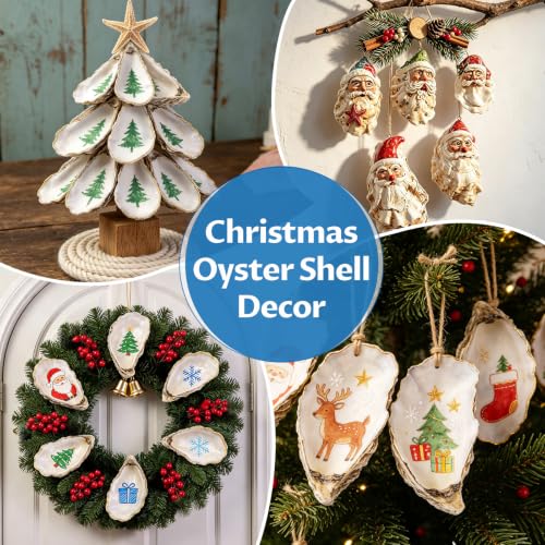 30PCS 4-5 Inch Concave Oyster Shells for Crafts, Natural and Large