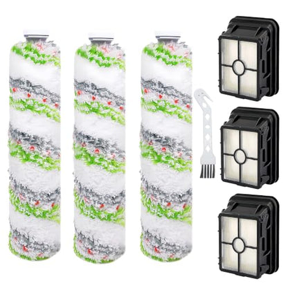 Green Replacement Brush Rolls and Filters for Bissell CrossWave & HydroSteam