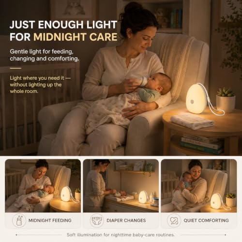 Egg Light for Breastfeeding Baby Night Light - White / 1