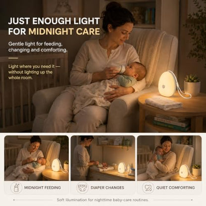 Egg Light for Breastfeeding Baby Night Light - White / 1