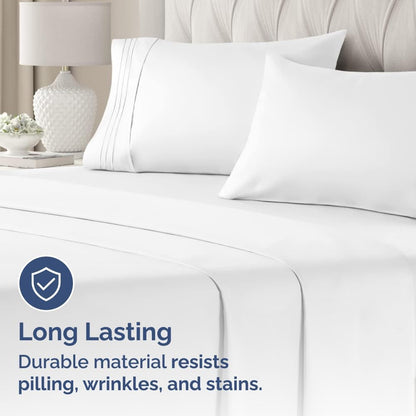 Queen Pillow Cases by [Brand Name] - Ultra Soft Hotel Quality Covers | Wrinkle-Free, Stain-Resistant - 2 Piece Set - White