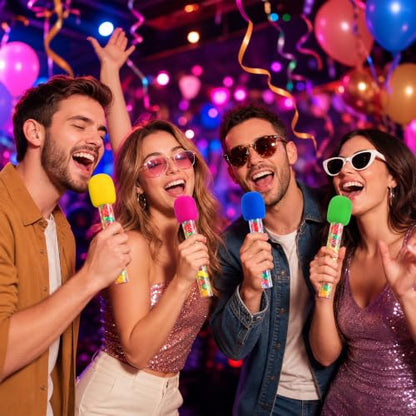 8 Pcs Microphone Candy Tubes Party Favors - Fake Microphone Props