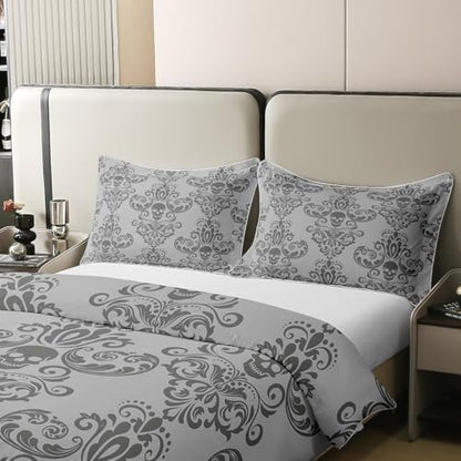 Kids Duvet Cover Set 100% Cotton King Size with Cartoon & Gothic Prints