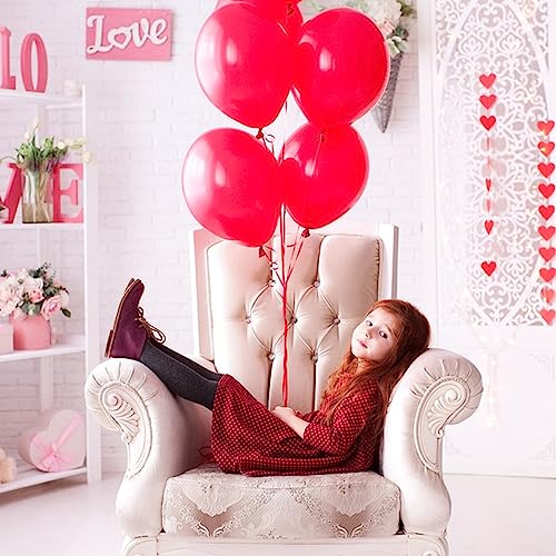 Red Latex Balloons - 100 pcs 5-inch Party Decorations for Kids, Weddings, Birthdays