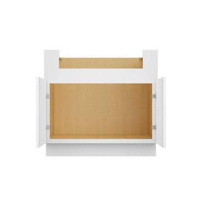 Furinno Shaker Farm Sink Bases Kitchen Cabinet, Ready to Assemble, 24 D x 36 W x 34.5 H, White