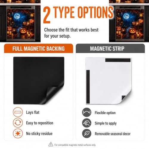 Halloween Dishwasher Magnet Cover - 3D Spooky Kitchen Decor (Variation A)