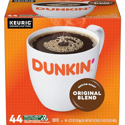 Dunkin' Original Blend Coffee, Medium Roast, Keurig K-Cup Pods, 44 Count Boxes (Pack of 4)