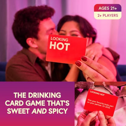 Couples Drinking Card Game - Love Laugh Drink for Date Night and Romance