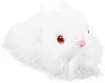 Skiennix Realistic Bunny Figurine - Cute Easter Ornament for Home Decoration | Perfect for Festive Celebrations