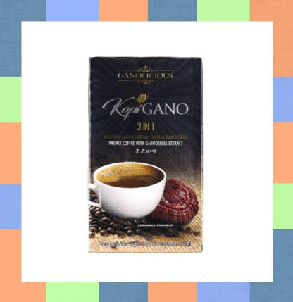 1 box of Gano Excel Original Ganocafe 3-in-1 Coffee Ganoderma Extract Beverages