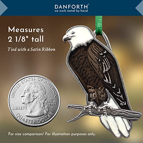 American Bald Eagle Pewter Ornament - Handcrafted USA, Tree or Home Decor (Variation: Bald Eagle)
