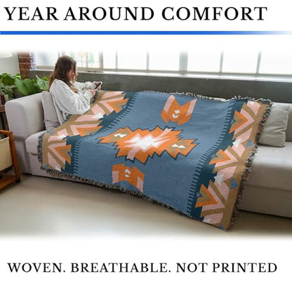 Vahn Gogh the Wizard Fantasy Tapestry Throw Blanket 72x54 Cotton, Made in USA