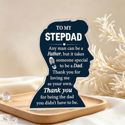 Stepdad Gift Plaque from Daughter Son Christmas Birthday Appreciation