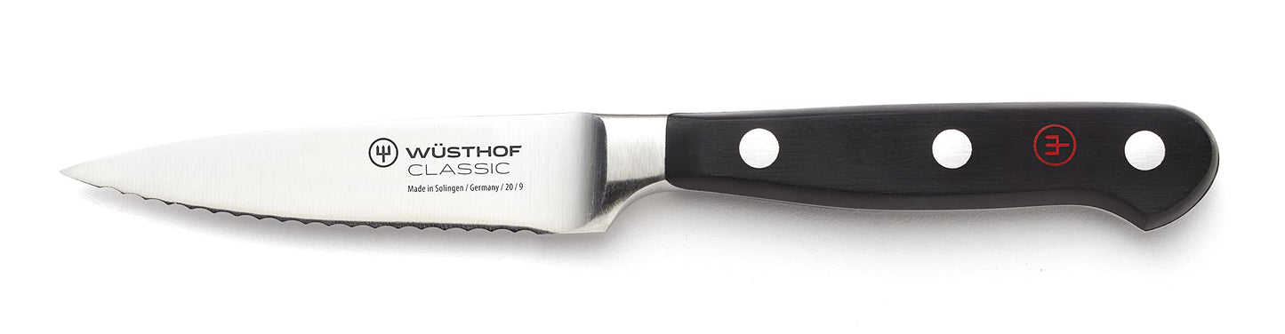 Wüsthof Classic Paring Knife, 3.5-Inch, Serrated