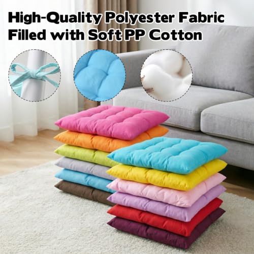 15.7 Inch Floor Cushions Set for Classroom and Home Seating - Meditation, Yoga, Lounge