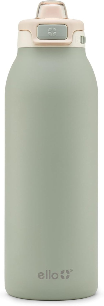 Ello Insulated Stainless Steel Water Bottle - Quick Fill Lid, Leakproof Design | BPA-Free, Double Wall, 22oz/32oz/40oz