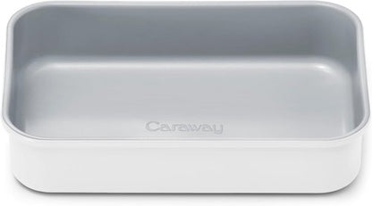 Caraway Nonstick Baking Pan - 9” x 6.5” Deep Ceramic Casserole Dish - Non-Toxic, PTFE & PFOA Free - White