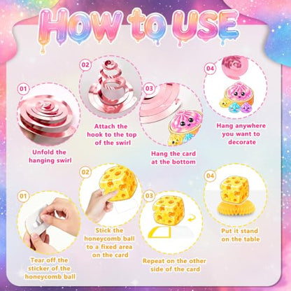 Colorful Paper Birthday Decorations with Dumpling & Dimsum Theme - Party Supplies