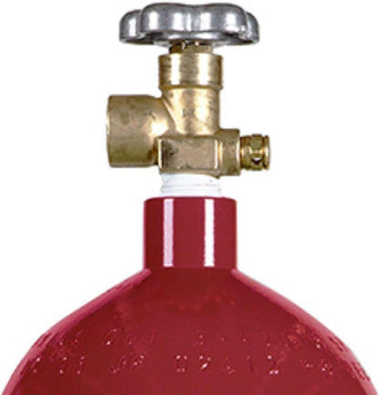New 60 cu ft Steel Argon Gas Cylinder with CGA580 Valve