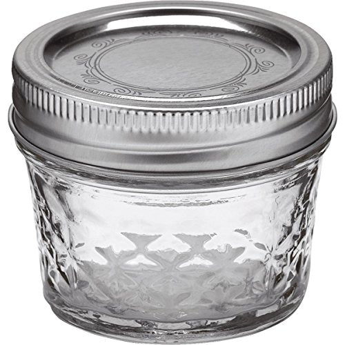 Ball Mason 4oz Quilted Jelly Jars with Lids and Bands, Set of 12