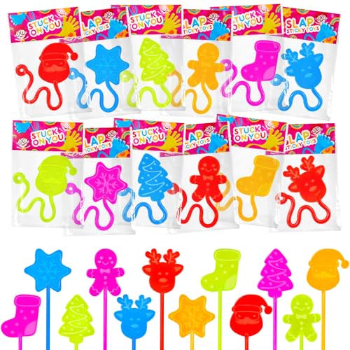 Christmas Goodie Bag Stocking Stuffers - 30 Sticky Hands for Kids & Classroom