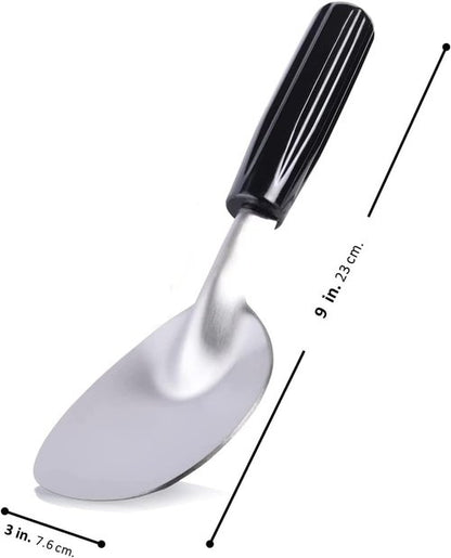 Heavy Duty Ice Cream Spade Scoop - Non-Slip Stainless Steel Spoon for Hard Frozen Treats