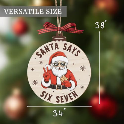 Festive 67 Meme Christmas Ornament - Humorous Viral Humor Holiday Decor - 10 Pack
