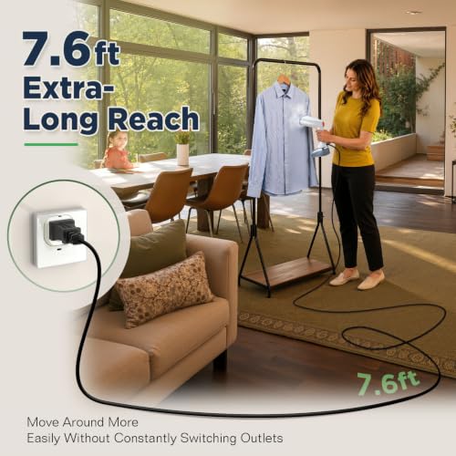 Clexpert Gray Handheld Garment Steamer with 3 Steam Settings, 380ml Water Tank