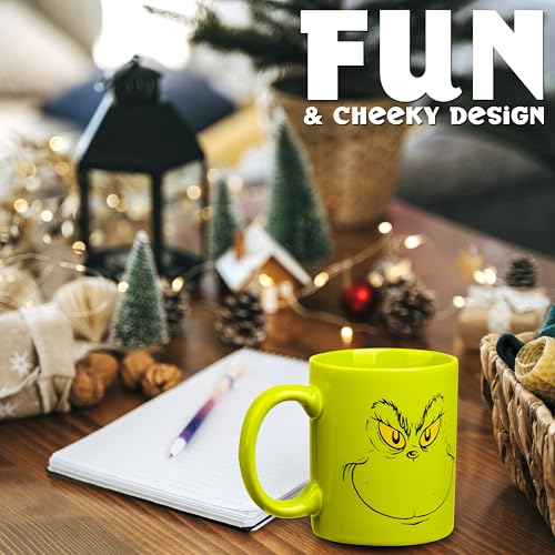 Grinch Mug and Christmas Socks Gift Set for Women & Teens - Holiday Novelty