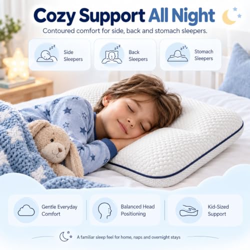Kids Posture Pillow Ergonomic Cervical Neck Support - Color A for 3-8